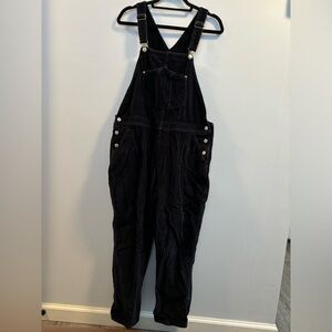 Black Corduroy Overalls